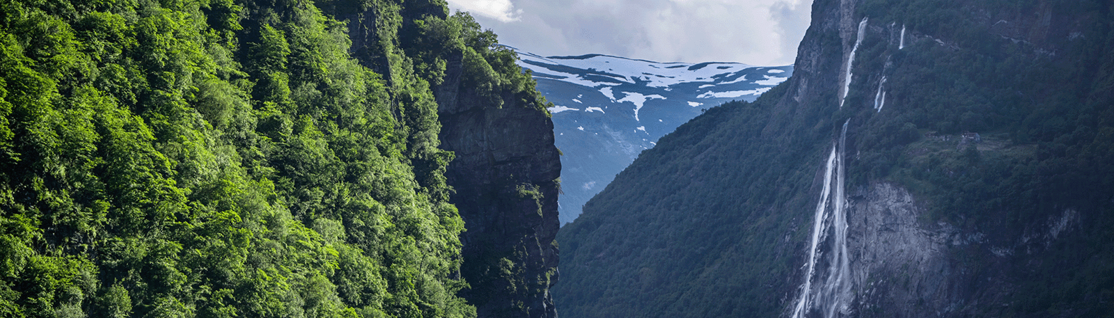 Fjell og fossefall