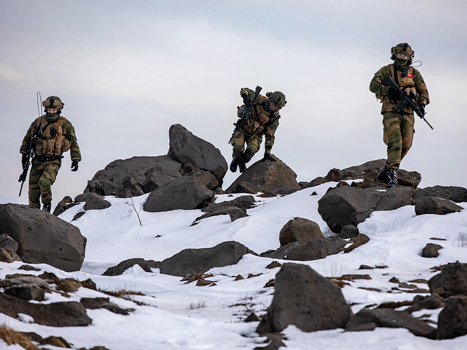 soldater på fjell